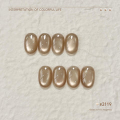GAOY polish texture macro showing holographic glitter sparkle, high-shine effect
