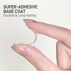 GAOY no-wipe top coat brush stroke showing glossy cured shine benefit