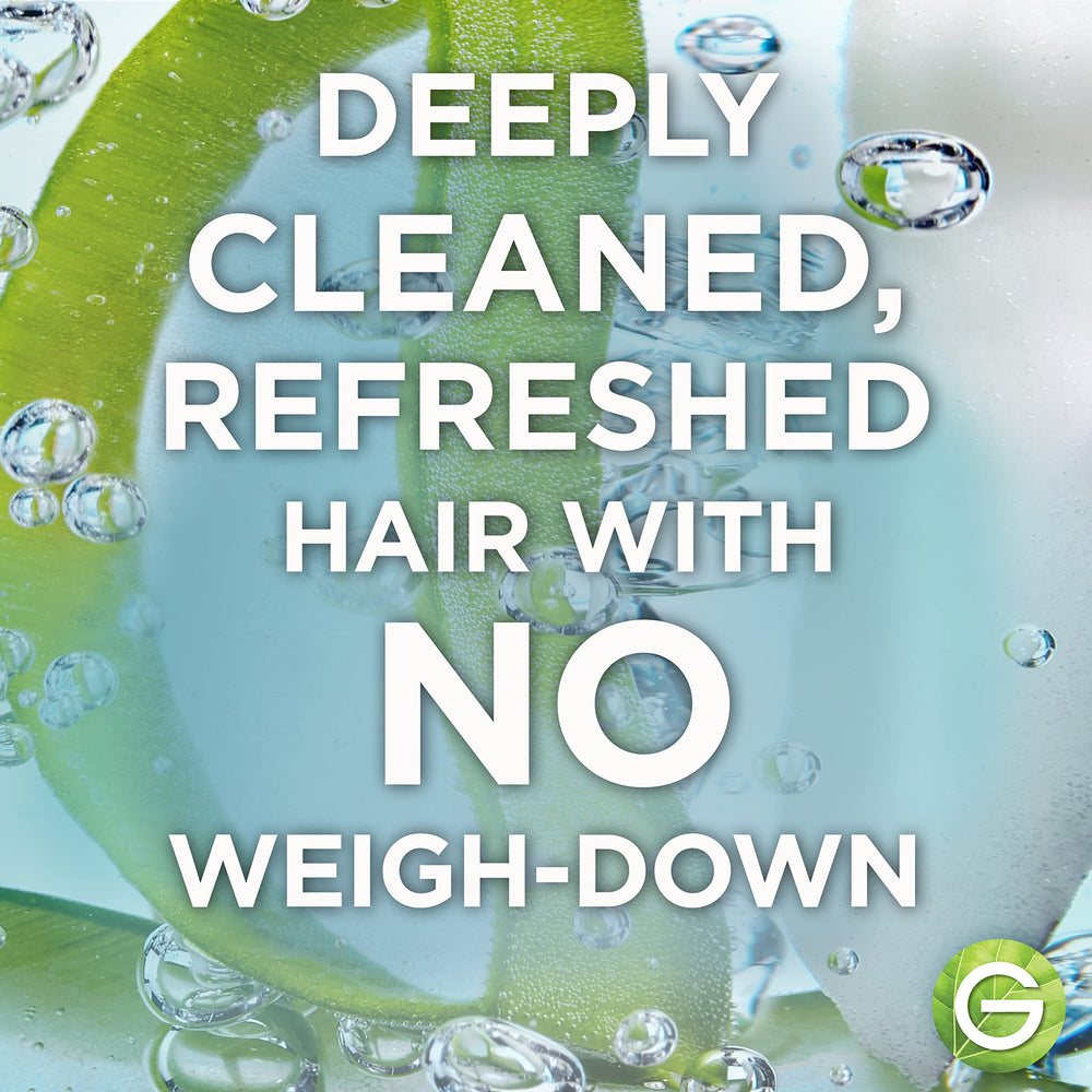Garnier aloe vera extract close-up emphasizing soothing, sustainably sourced ingredient