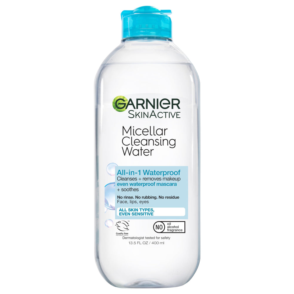 Garnier front packaging showing 400ml bottle and label benefits