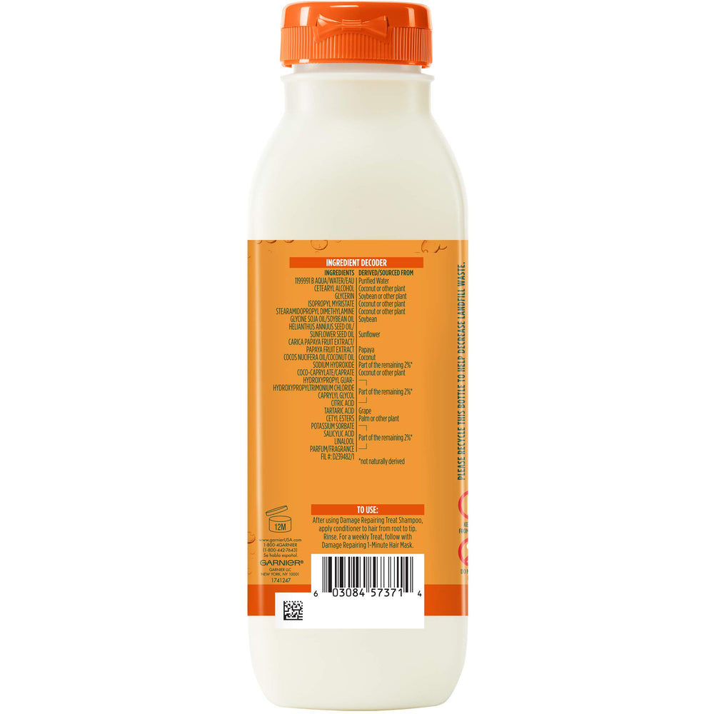 After use Garnier Fructis shows soft shiny hair and improved manageability