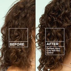 garnier bottle label detail highlighting curl formula and ingredient callouts