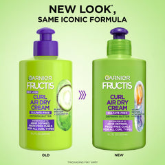 Garnier Fructis cream texture close-up demonstrating lightweight moisture