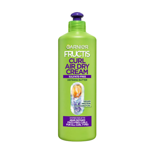 Garnier Fructis front packaging showing XL 16.9 oz and curl branding for convenience