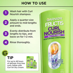 Garnier Fructis 21 fl oz bottle beside ruler for size comparison benefit