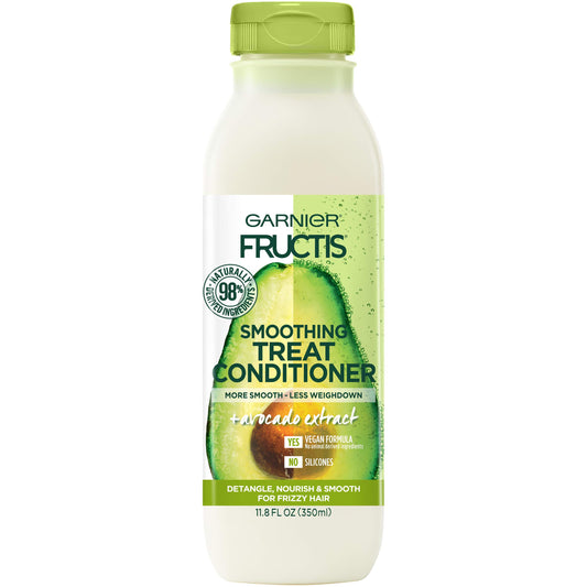 Garnier Fructis front packaging showing bottle and label benefit