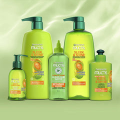 Garnier bottle placed on bathroom shelf communicating everyday routine benefit