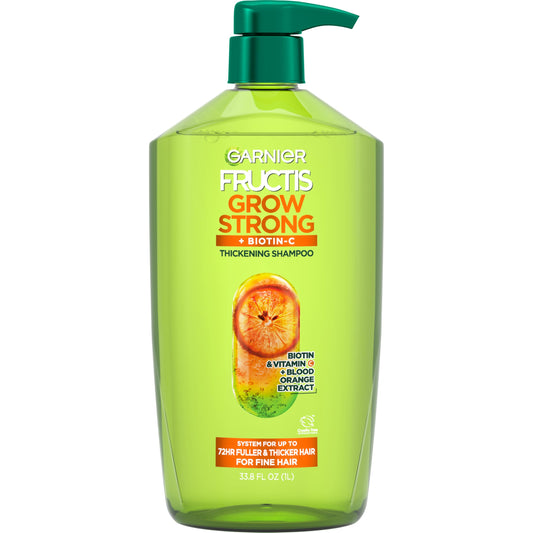 Garnier Fructis front packaging showing product and size for fuller hair