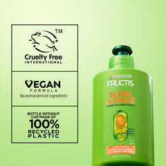Garnier Fructis staged in bathroom routine for easy daily use benefit