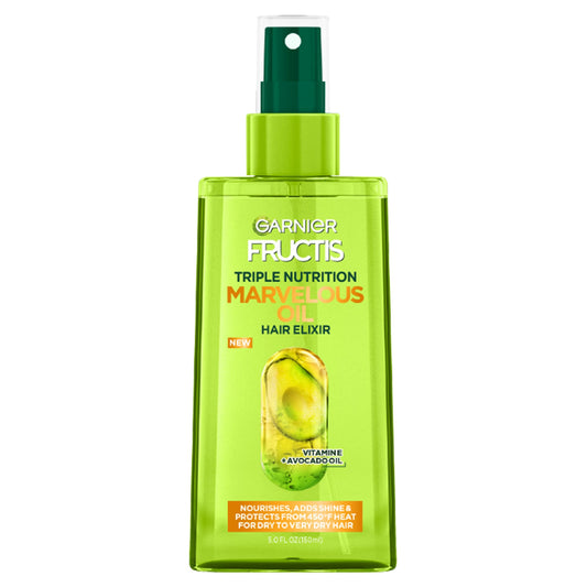 Garnier Fructis front packaging showcasing product and benefits