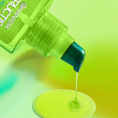 Garnier Fructis label and ingredient panel showing paraben-free formula
