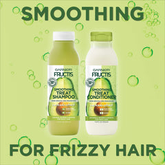 Garnier Fructis creamy conditioner texture dispensed for touchable slip