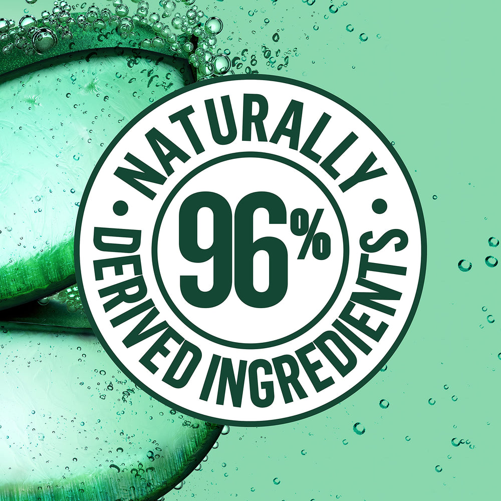 Garnier Fructis recyclable bottle label promoting sustainability benefits