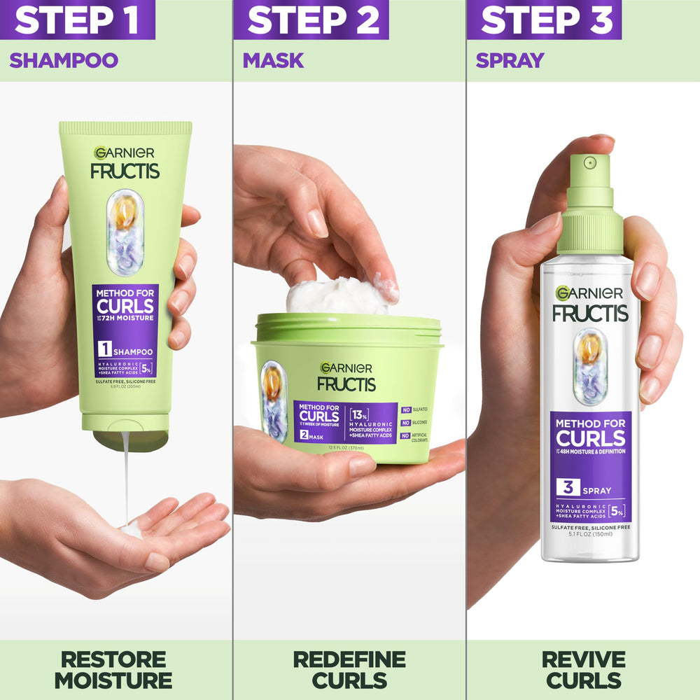 Garnier Fructis shampoo lather texture demonstrating lightweight hydration