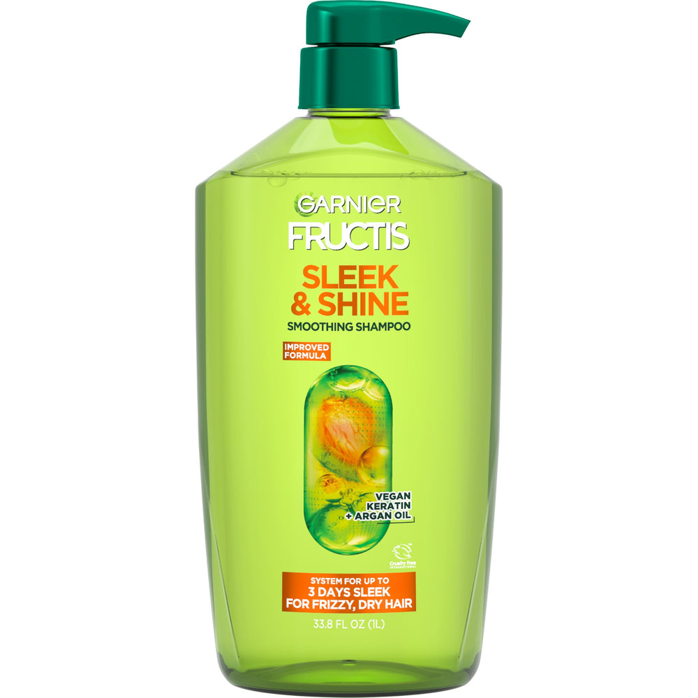 Garnier bottle front packaging showing size and branding for easy recognition