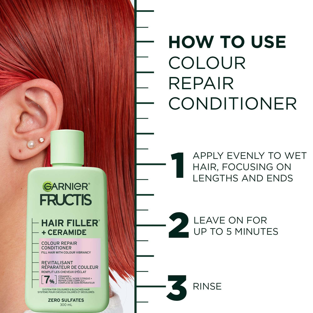 Garnier Fructis system lineup shampoo conditioner serum for complete repair
