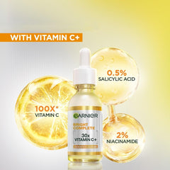 Garnier bottle in hand demonstrating scale and travel-friendly 30 ml convenience