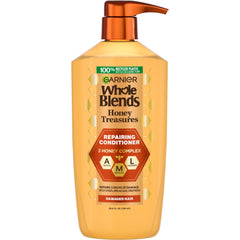 Garnier front packaging showing size and honey-inspired design for clear identification and benefit