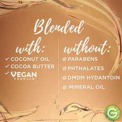 Garnier coconut and cocoa butter ingredients displayed to signal natural nourishment