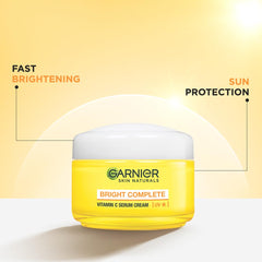 Garnier cream texture close-up illustrating lightweight absorbent finish