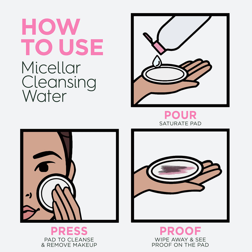 Garnier micellar in use removing eye makeup gently for sensitive eye comfort