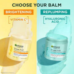 Garnier balm in nighttime bathroom routine demonstrating quick makeup removal benefit