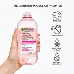 Garnier bottle beside a ruler showing 400ml scale for size clarity