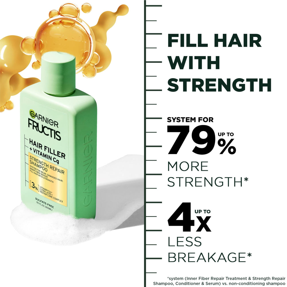 Garnier shampoo lather texture demonstrating gentle foam and cleansing