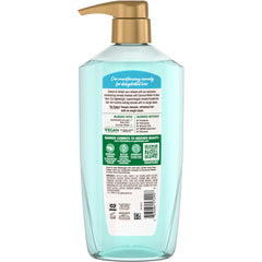 Garnier shampoo being poured to show smooth texture and easy application