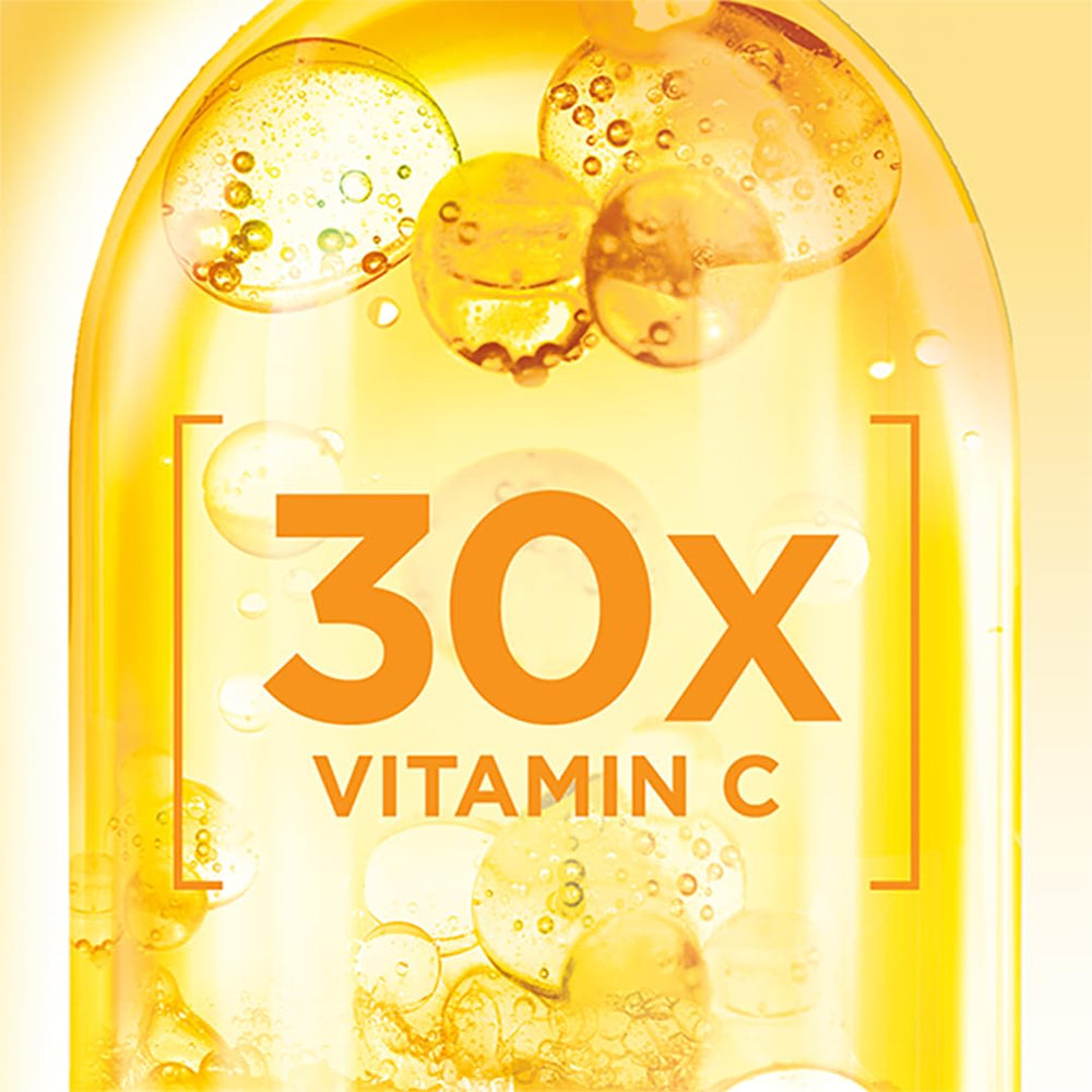 Garnier serum texture close-up showing lightweight finish and quick absorption