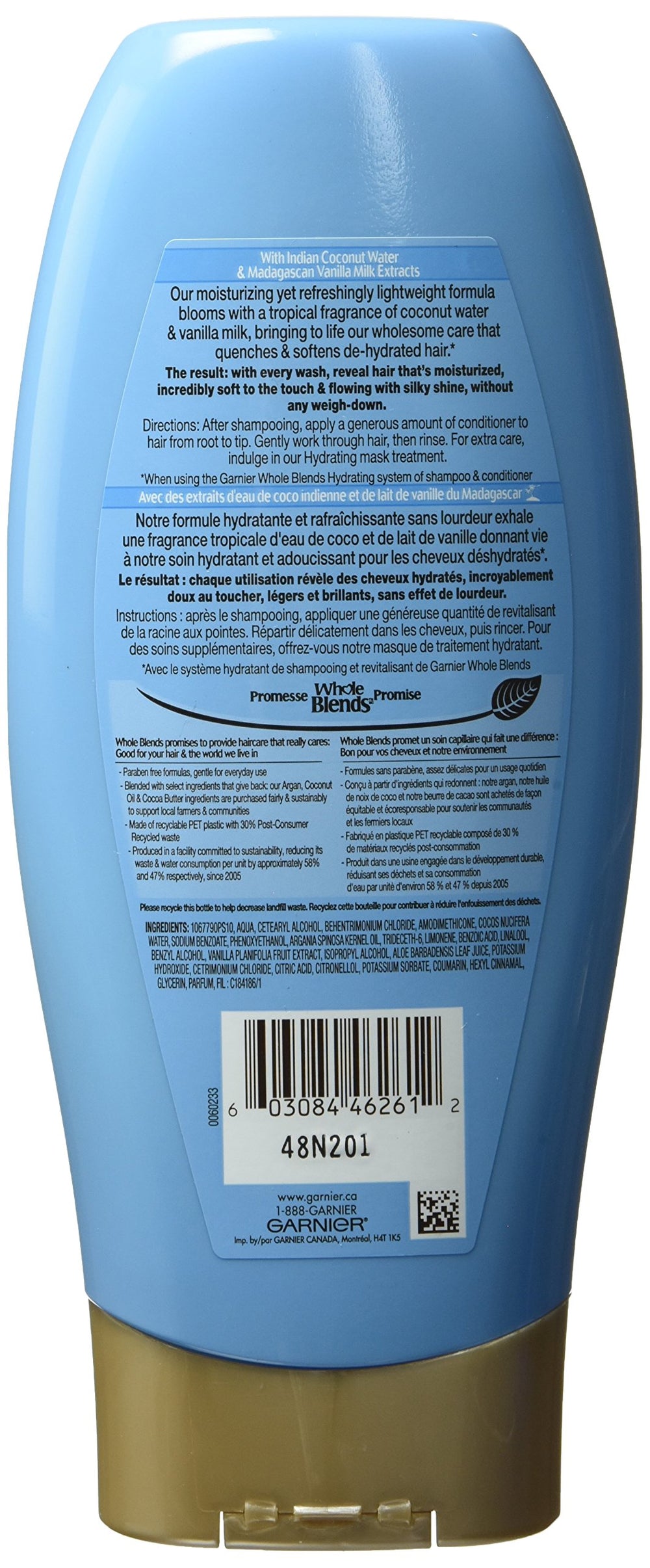 Garnier creamy conditioner texture close-up illustrating easy detangling benefit