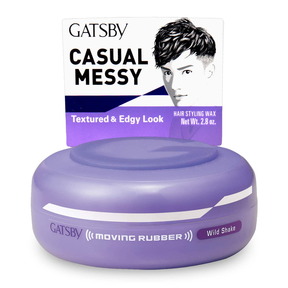 GATSBY Wild Shake front jar showing label and 80g size benefit