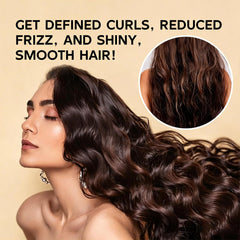 gcdat applying cream into damp hair demonstrating detangling and styling ease