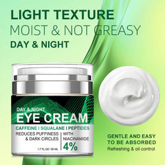 gcdat ingredients label showing niacinamide, caffeine, peptides and squalane benefits
