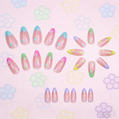 GCSQW close-up of colorful flower pattern highlighting precise print and detail