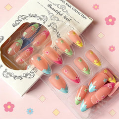 GCSQW press-on nails worn on hand showcasing finished look for events