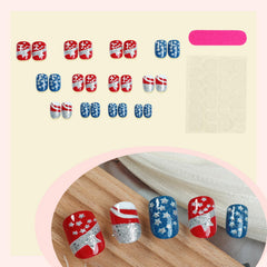 GCSQW press-on nails applied on fingers demonstrating secure fit and instant style