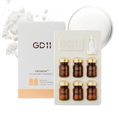GD11 front packaging showing three ampoule pairs and cone caps for fresh use