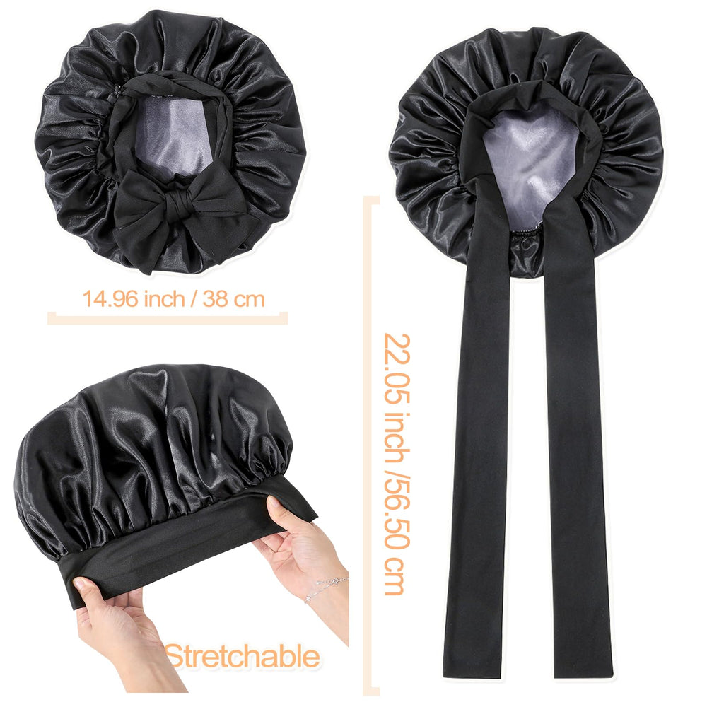 GDTOGRT bonnet used during skincare routine protecting hair and makeup