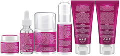 GEBEATY bathroom scene with products in use for daily skincare routine