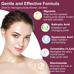 GEBEATY pore‑refining toner liquid pour balances oil and soothes