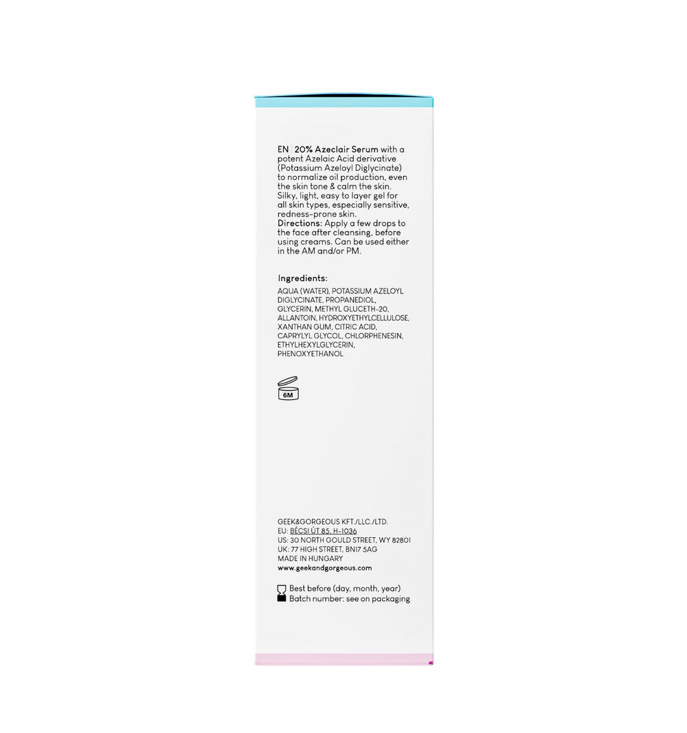 Geek & Gorgeous aPAD bottle on bathroom counter in routine setting, conveys easy layering