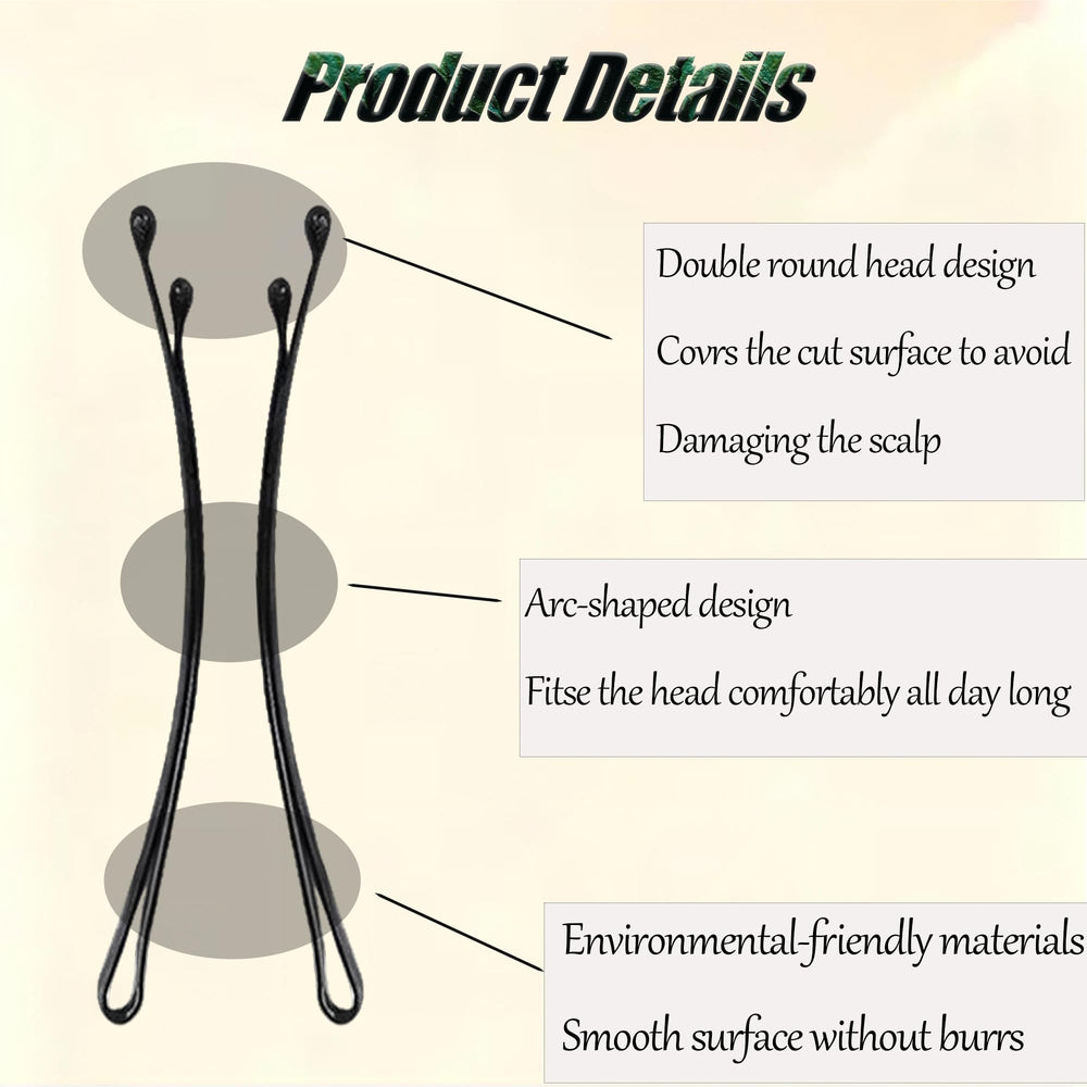 gegobeno rounded ball tip detail preventing scalp snagging