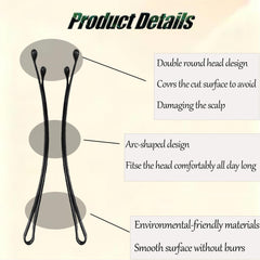 gegobeno rounded ball tip detail preventing scalp snagging