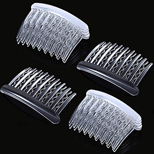 Gejoy tortoise comb inserted in styled hair offering discreet hold and natural blend