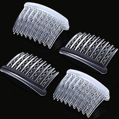 Gejoy tortoise comb inserted in styled hair offering discreet hold and natural blend