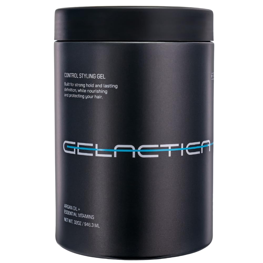Gelactica front jar view showing brand and strong hold benefit