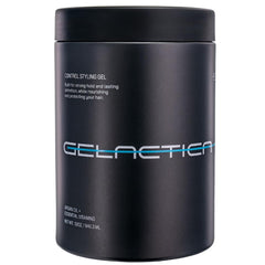 Gelactica front jar view showing brand and strong hold benefit