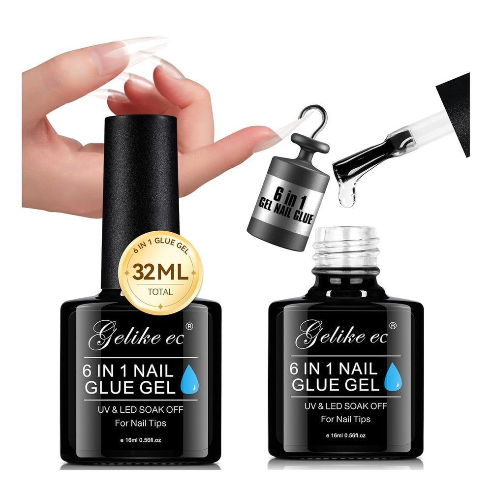 gelike ec front bottle showing clear 32ML label and professional capacity benefit