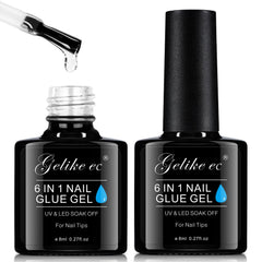 gelike ec front packaging showing dual gel bottles and benefits